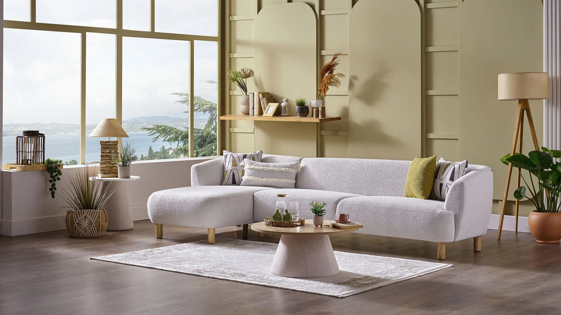 Bonita Köşe Koltuk XL - Beyaz