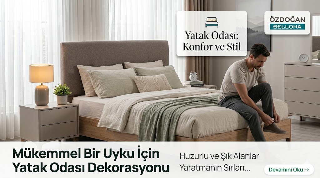 🛏️ Mükemmel Bir Uyku İçin Yatak Odası Dekorasyonu Nasıl Olmalı? Konfor ve Şıklığın Formülü